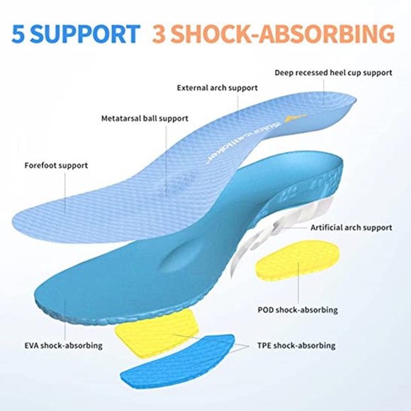 BALANCEMAKER Kids Orthotic Insole (High Arch Feet) Arch Support - US K 12C -NEW - Picture 2 of 8